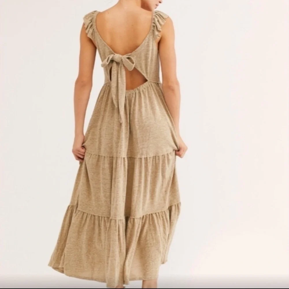 Free People FP Beach Langley Maxi Dress size Large - Picture 2 of 7